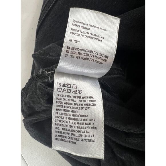 The Rising Sun MFG Co. Men's Skinny Fit Black Jeans Stretch Cotton Size 33 - Picture 6 of 10